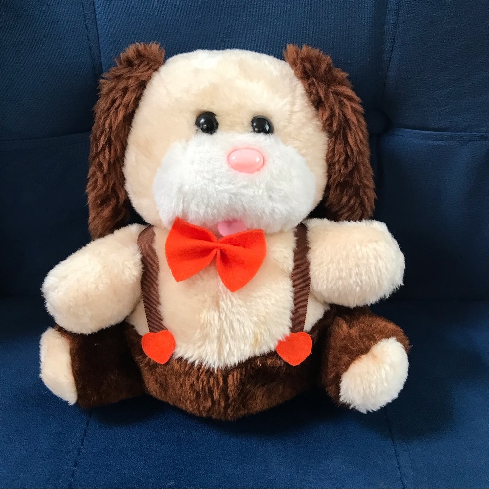 Vintage Brown Dog Plush Floppy Ears
